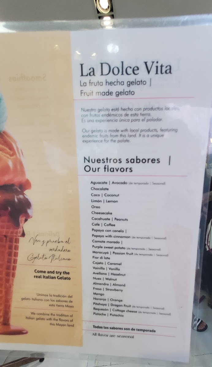 La Dolce Vita Helados Menu - Image 4